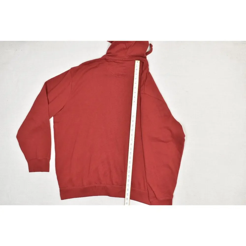 U.S. Polo Assn. Men's Red Full Zip Hoodie Regular Size 3XL jacket Pockets